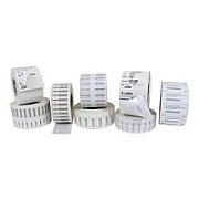LABEL, POLYPROPYLENE, 44X19MM THERMAL TRANSFER, MATTE WHITE POLYPROPYLENE, PERMANENT ADHESIVE, 76MM CORE, RFID, 1000 LABELS/ROLL