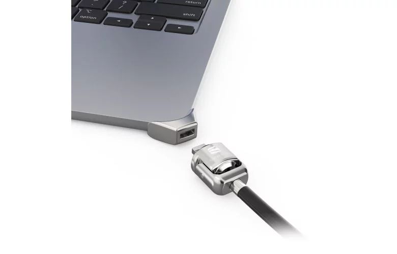 LEDGE MACBOOK AIR2022 M2 T-SLOT/LOCK ADAPT KEYED CBL LOCK SILVER