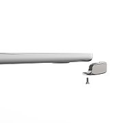 LEDGE MACBOOK AIR2022 M2 T-SLOT/LOCK ADAPT KEYED CBL LOCK SILVER