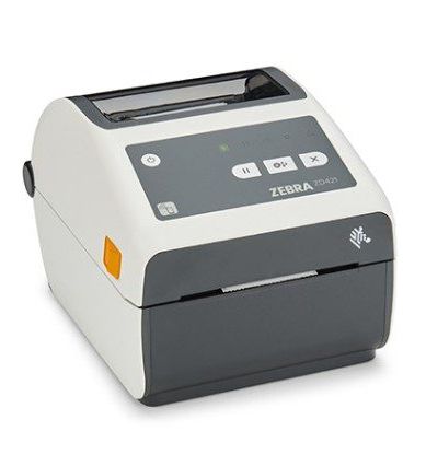 Thermal Transfer Printer (74/300M) ZD421, Healthcare 203 dpi, USB, USB Host, Ethernet, BTLE5, EU and UK Cords, Swiss Font, EZPL
