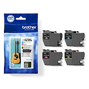 Cartus cerneala Brother LC421XLVAL ,Black/tri-color ,500 pagini ,Original (LC421XLVAL)