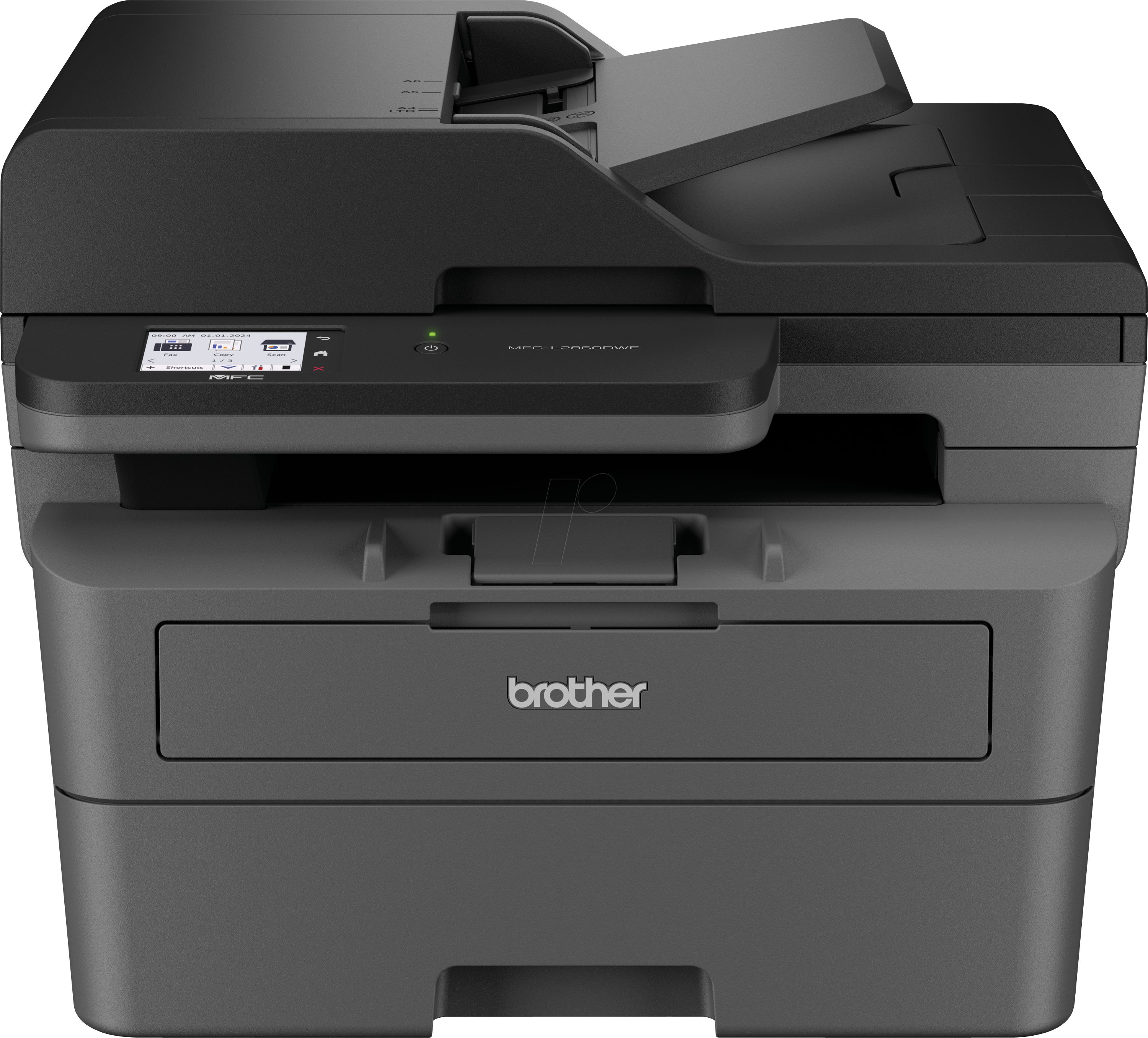 Imprimanta multifunctionala laser monocrom Brother MFC-L2860DWE, A4, duplex, ADF, USB 2.0, Wi-Fi, 36 ppm