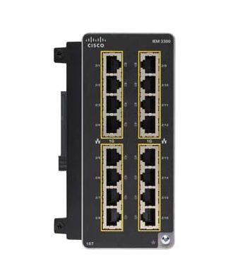 CATALYST IE3300 RUGGED 16 PORT/GE COPPER EXP MODULE IN