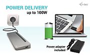I-TEC USB-C ERGO DOCK + CHARGER/3X LCD + CHARGER 100W (BUNDLE)