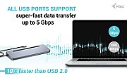 I-TEC USB-C ERGO DOCK + CHARGER/3X LCD + CHARGER 100W (BUNDLE)