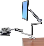 LX HD SIT-STAND DESK MOUNT POL/46IN 6.4-13.6KG LIFT50 MIS-D/EF