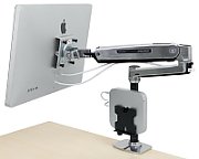 LX HD SIT-STAND DESK MOUNT POL/46IN 6.4-13.6KG LIFT50 MIS-D/EF