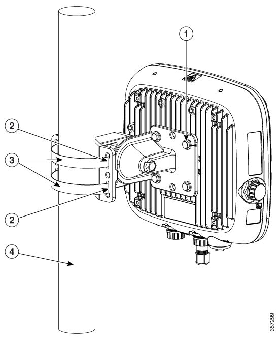 VERT. POLE/WALL MOUNT KIT FOR/CATALYST 9124AX W/ TILT ADJUST