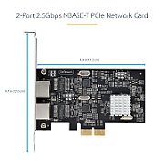 PR22GI-NETWORK-CARD/2-PORT 2.5G PCIE NETWORK CARD