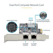 PR22GI-NETWORK-CARD/2-PORT 2.5G PCIE NETWORK CARD