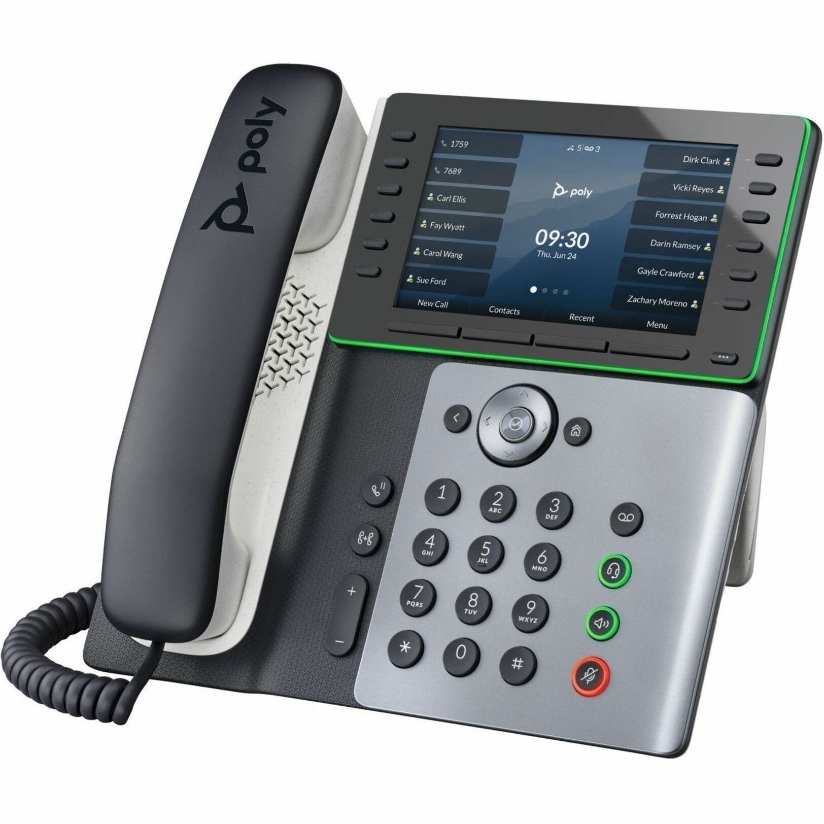 Poly Edge E550 IP Phone and PoE-enabled