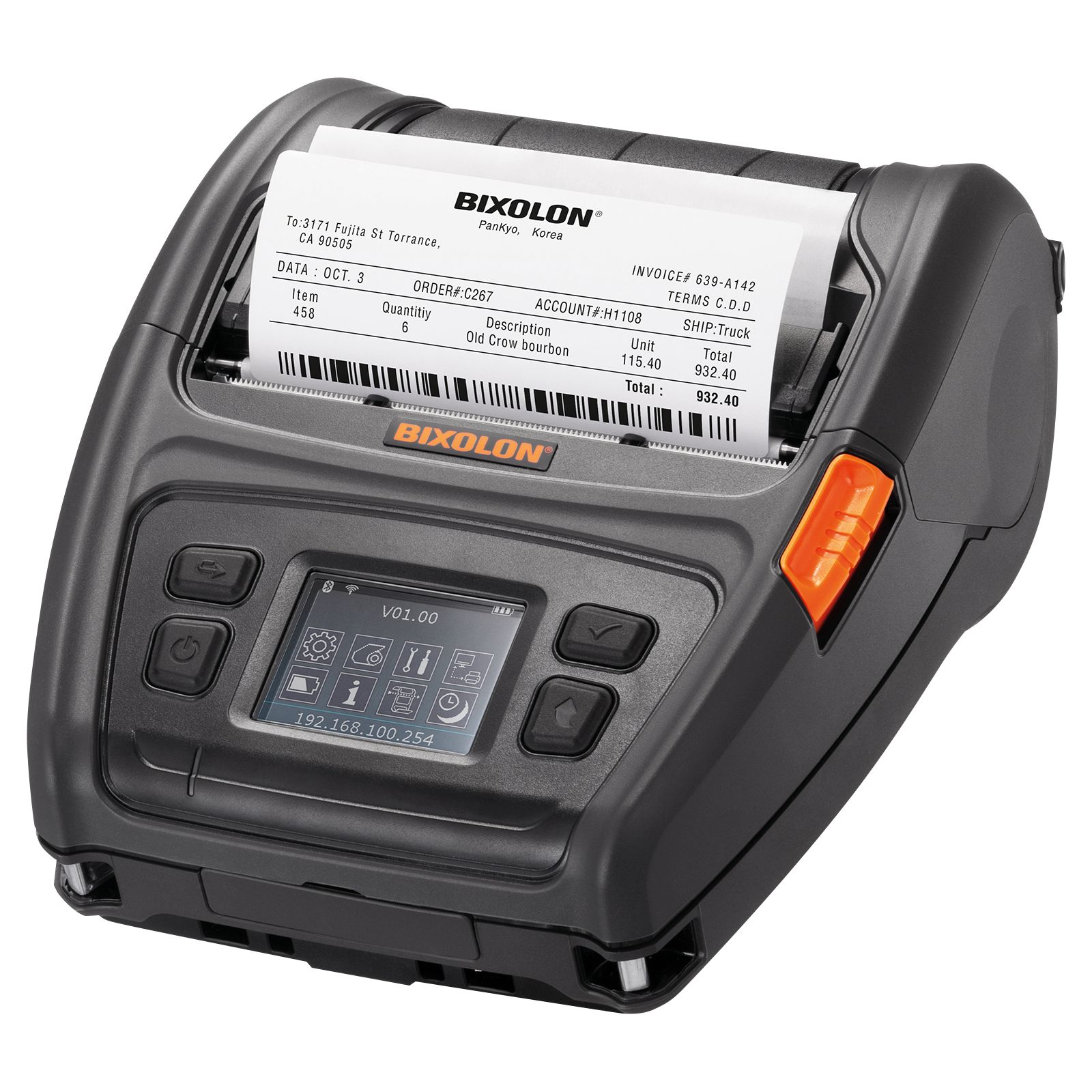 XM7-40IK DT MOBILE LABEL/PRINTER UP TO 5 IPS 203DPI 7.2 V