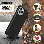 DEFENDER IPHONE 12 / IPHONE 12/IPHONE 12 PRO BLACK-PROPACK BULK