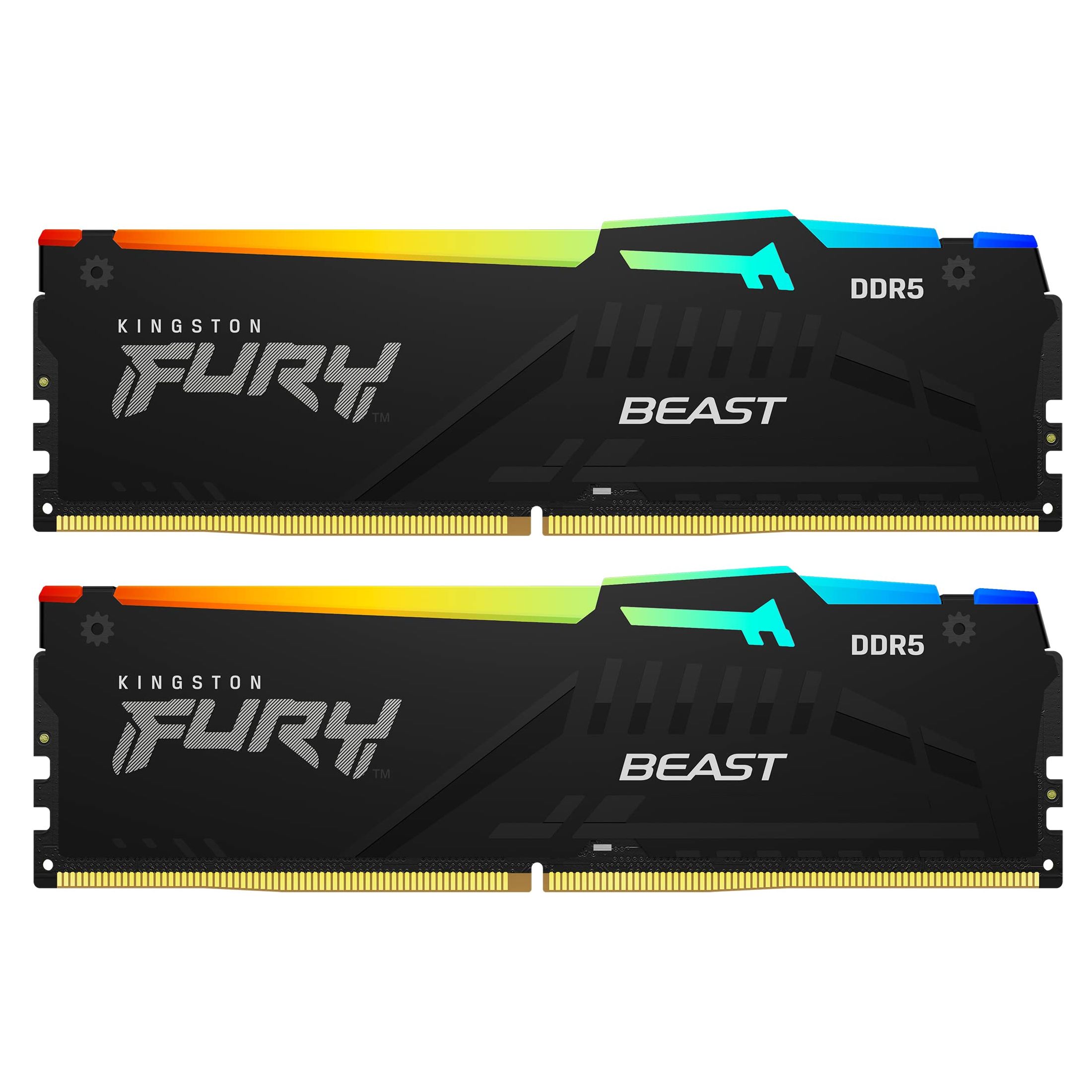 Memorie Kingston FURY Beast 16 GB DDR5 5600 MHz CL40, kit 2 x 8 GB, XMP 3.0, Negru, RGB