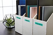 D1-TAPE 12MM X 7M/BLACK ON GREEN