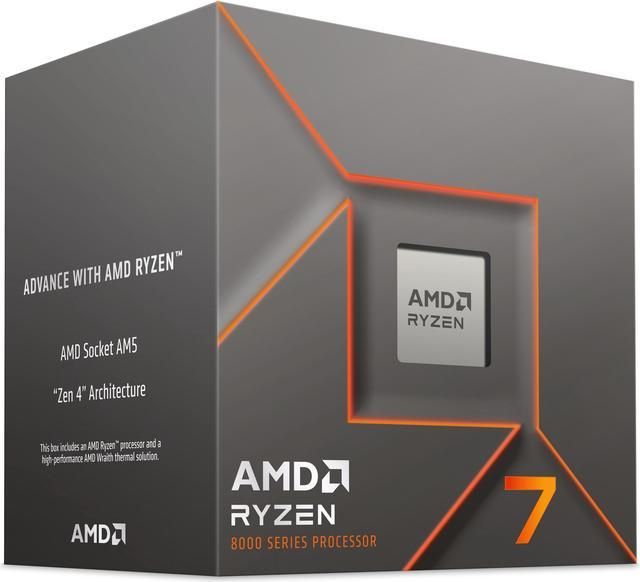 Procesor AMD Ryzen 7 8700F, 8C / 16T, 4.10 - 5.00 GHz, 24 MB cache, 65 W, 16 TOPS, Box