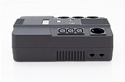 UPS Digitus DN-170111, 800 VA, 480 W, cu management, line-interactive, 4x Schuko, 3x C13, 1x RJ45, 2x USB, 12V 9Ah LED, Brick, Negru