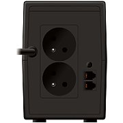 UPS PowerWalker VI 650 SH FR, 650 VA, 360 W, cu management, line-interactive, 2x Schuko, 1x RJ45, 1x USB, 12 V / 7Ah Tower, Negru