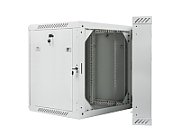 LANBERG WF02-6612-10S Lanberg wall-mounted double section rack 19 flat pack 12U/600x600mm grey