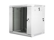 LANBERG WF02-6612-10S Lanberg wall-mounted double section rack 19 flat pack 12U/600x600mm grey