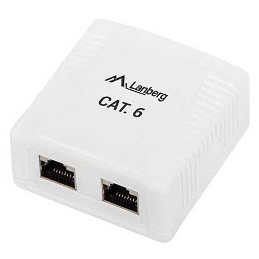 LANBERG OS6-0002-W Lanberg FTP Data Box 2-port RJ45 shielded cat. 6