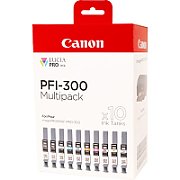 Cartus cerneala Canon 4192C008 ,Black/tri-color ,10 x 14.4 ml ,Original (PFI-300mbk/pbk/c/m/y/pc/pm/r/gy/co)