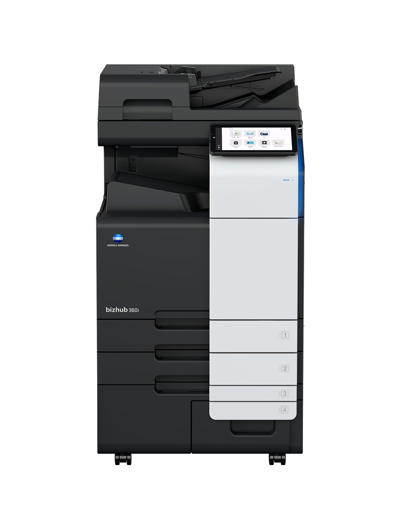BIZHUB 360i cu ADF DUAL SCAN DF-714 toner TN 330 25000 pagini si masa suport DK-516x