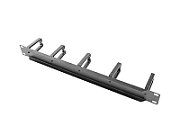 Panou cable management Lanberg AK-1202-B, 19-inch, 1U, negru