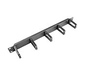 Panou cable management Lanberg AK-1202-B, 19-inch, 1U, negru