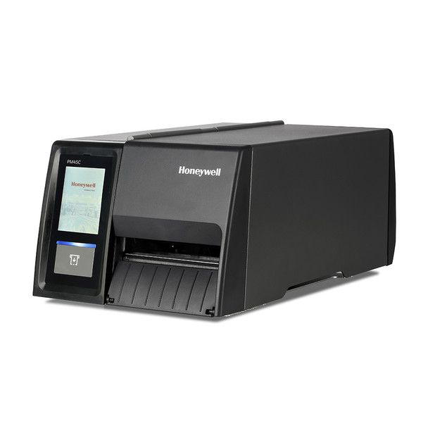 PM45A, Full Touch Display, Ethernet, Fixed Hanger, Rewinder + label taken sense, TT, 203 DPI, No Power Cord