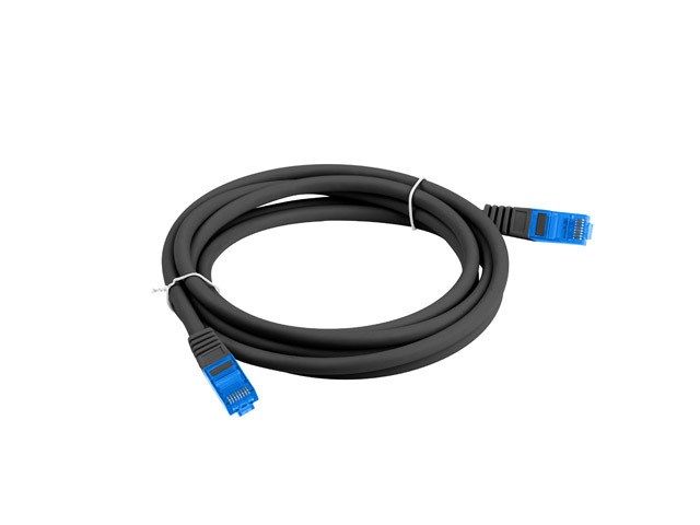Patch cord Lanberg  RJ45, 3 m, negru