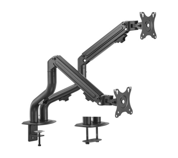 Gembird MA-DA2-02 Adjustable desk 2-display mounting arm (tilting)  17”-32”  up to 8 kg