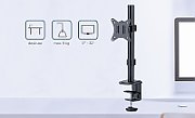 Gembird MA-D1-02 monitor mount / stand 81.3 cm (32 ) Black Desk