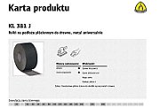 KLINGSPOR ROLL WITH CLOTH BACKING KL381J 200 mm gr. 80 (50 mb)