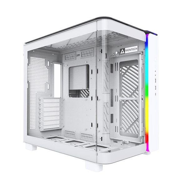 Montech KING 95 Midi-Tower  Tempered Glass  ARGB - white