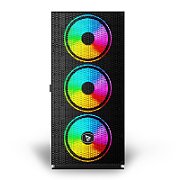 SAVIO PC Case Raptor X1 ARGB Glass/Mesh Black