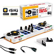 Hercules DJControl Control MIX Bluetooth Pour Smartphone et tablettes Android e 2 channels Black  White  Yellow