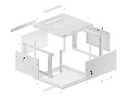 LANBERG WALL MOUNT RACK CABINET 19  6U 600X600