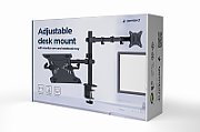 Gembird MA-DA-03 Adjustable desk mount with monitor arm and notebook tray (rotate  tilt  swivel)  17”-32”  up to 9 kg