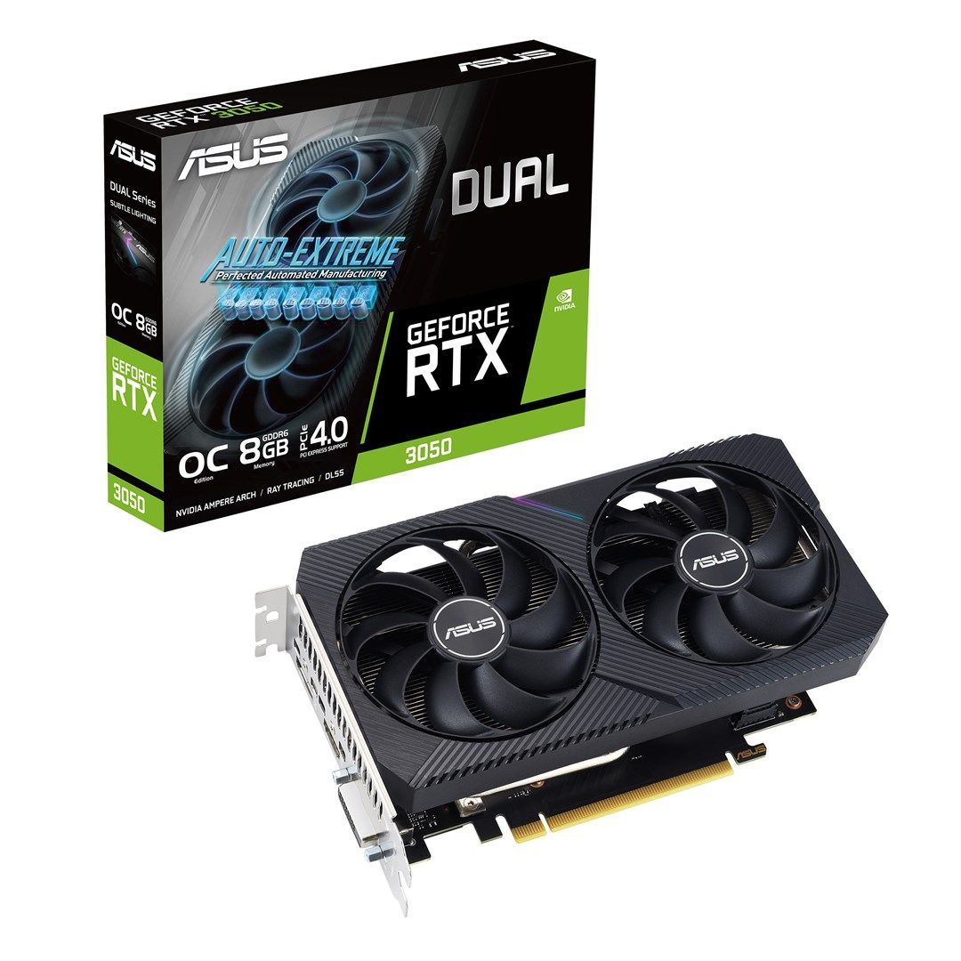 Placa video ASUS GeForce RTX 3050 Dual OC V2 8 GB GDDR6 128 bit