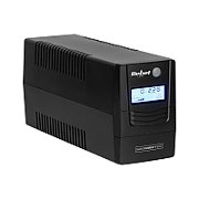 UPS Rebel RB-4025, 1000 VA, 600 W, off-line, 2x Schuko, 1x RJ45, 1x USB, 12V/9Ah LCD, Tower, Negru