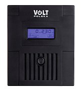 UPS Volt Polska 5UP1500029, 1500 VA, 900 W, line-interactive, 3x Schuko, 2x C13, 1x USB, 9Ah Tower, Negru