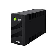 UPS Ever Duo 350 AVR, 350 VA, 245 W, line-interactive, 2x Schuko, 1x C13, 12V/5Ah Tower, Negru
