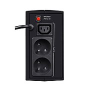 UPS Ever Duo 350 AVR, 350 VA, 245 W, line-interactive, 2x Schuko, 1x C13, 12V/5Ah Tower, Negru
