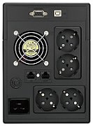 UPS PowerWalker VI 3000 SCL FR, 3000 VA, 1800 W, cu management, line-interactive, 4x Schuko, 1x RJ45, 12V 9Ah Tower, Negru