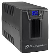UPS PowerWalker VI 600 SCL, 600 VA, 360 W, cu management, line-interactive, 2x Schuko, 1x RJ45, 1x USB, 12 V / 7Ah Tower, Negru