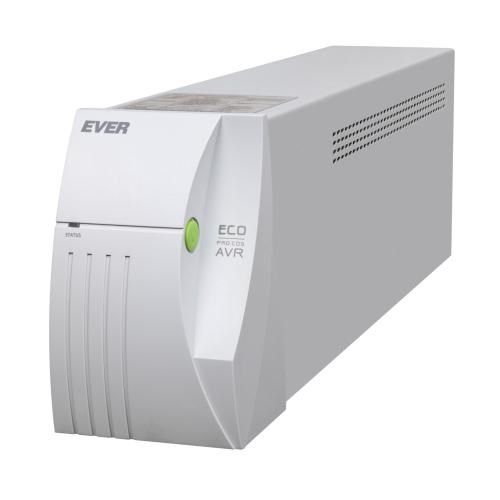 UPS Ever Eco Pro 1200 AVR CDS, 1200 VA, 780 W, cu management, line-interactive, 2x Schuko, 1x USB, 12V/5Ah Tower, Alb