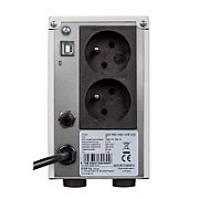 UPS Ever Eco Pro 1200 AVR CDS, 1200 VA, 780 W, cu management, line-interactive, 2x Schuko, 1x USB, 12V/5Ah Tower, Alb