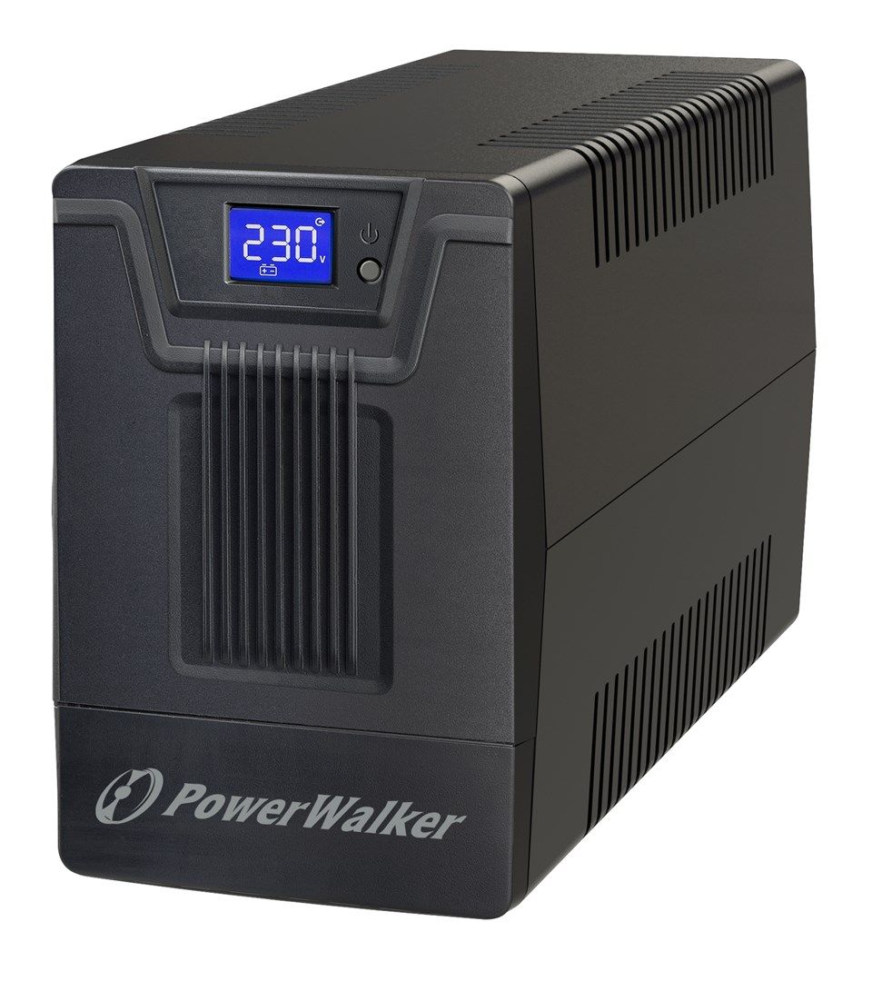 UPS PowerWalker VI 2000 SCL FR, 2000 VA, 1200 W, cu management, line-interactive, 4x Schuko, 1x RJ45, 12V/9Ah Tower, Negru