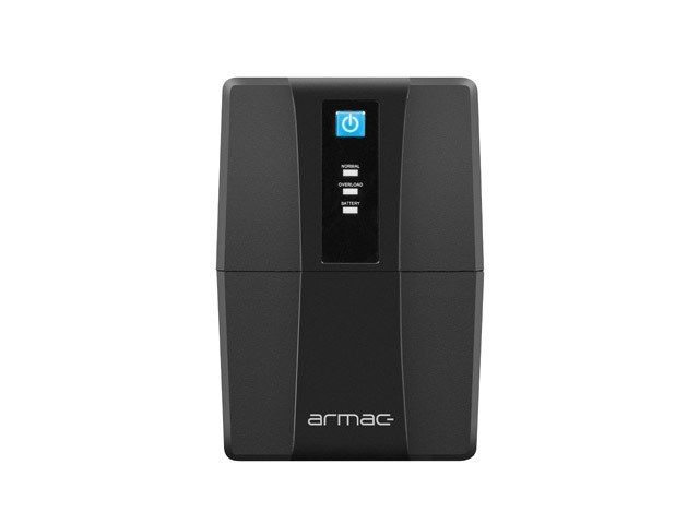 UPS Armac HL/850F/LED/V2, 850 VA, 480 W, line-interactive, 2x Schuko, 12V/9Ah LED, Tower, Negru